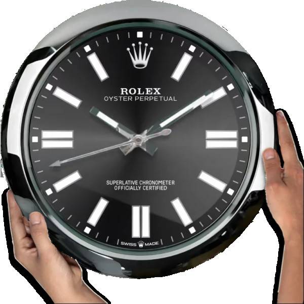 ROLEX WALL CLOCK – OYSTER PERPETUAL BLACK