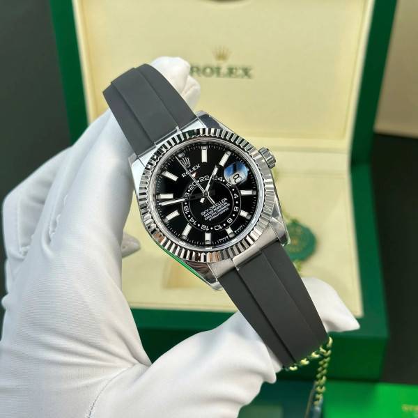 Superclone Rolex Sky-Dweller Bright black Dial 336239