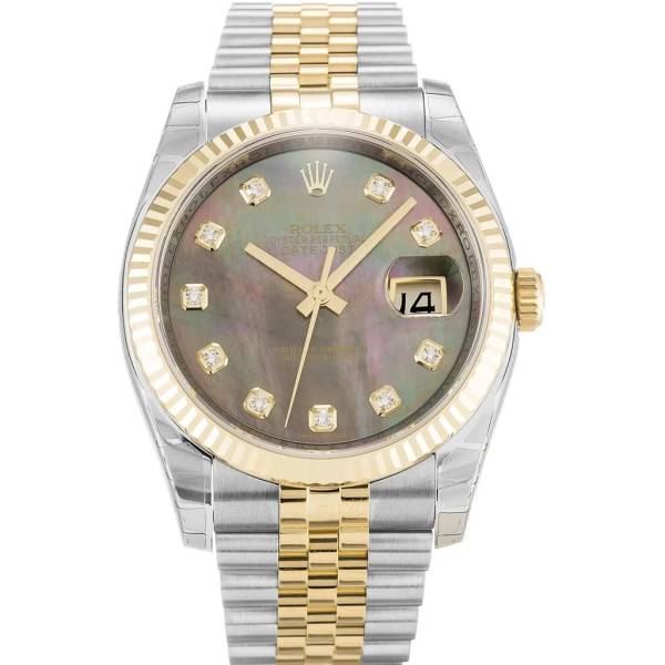 CollectRolex Datejust Mother of Pearl – Black Dial 116233 36 mm