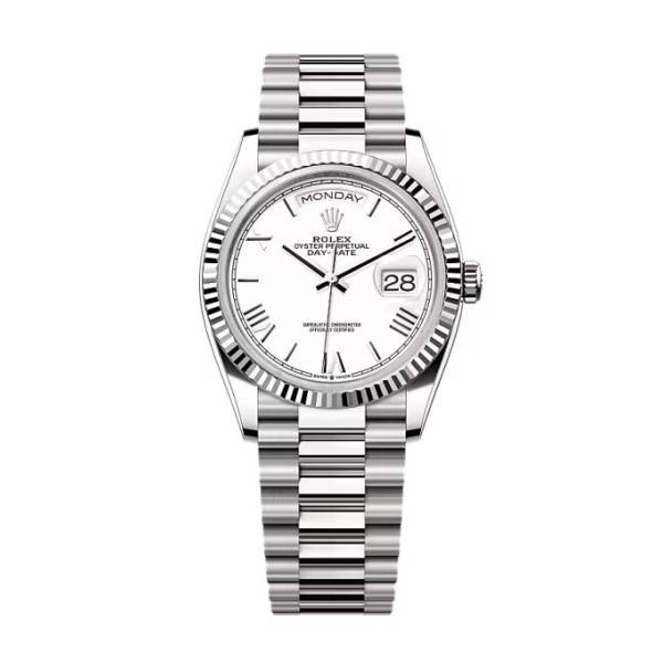 Superclone Rolex Day-Date White Dial 128239-0059 36 mm