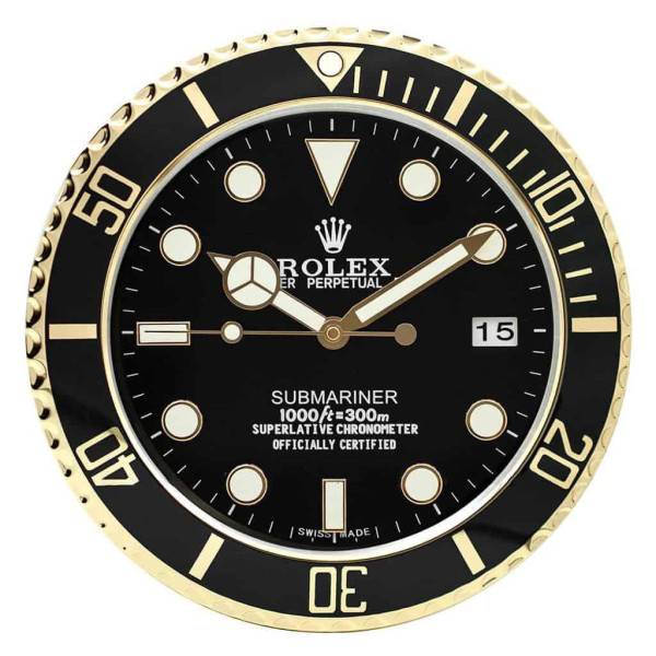 ROLEX WALL CLOCK – SUBMARINER GOLD