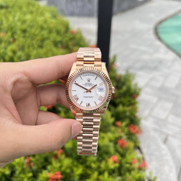 Superclone Rolex Day-Date White Dial 128235-0070 36 mm