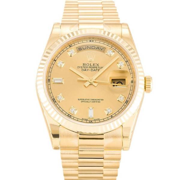 CollectRolex Day-Date Gold Dial 118238 36 mm
