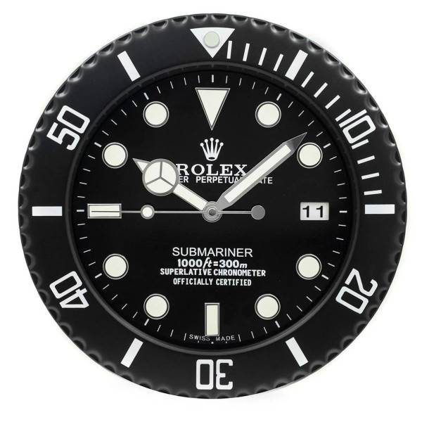ROLEX WALL CLOCK – SUBMARINER BLACK