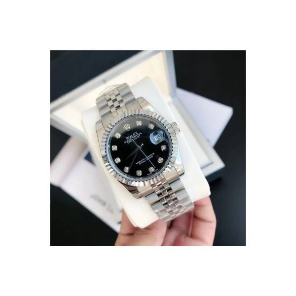 CollectRolex Datejust SS/SS Jub Black/Dial 36/28 mm