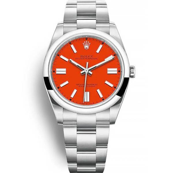 CollectRolex Oyster Perpetual Coral Red Dial 124300 41 mm