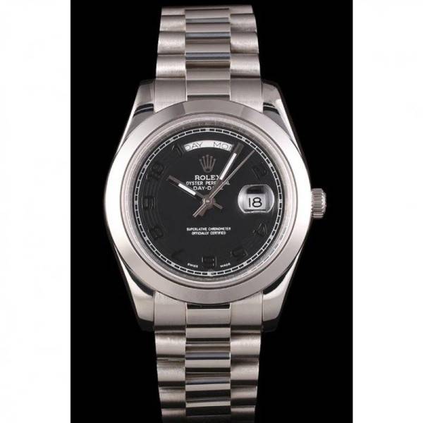 Superclone Rolex Day-Date Black Dial 80294 40 mm