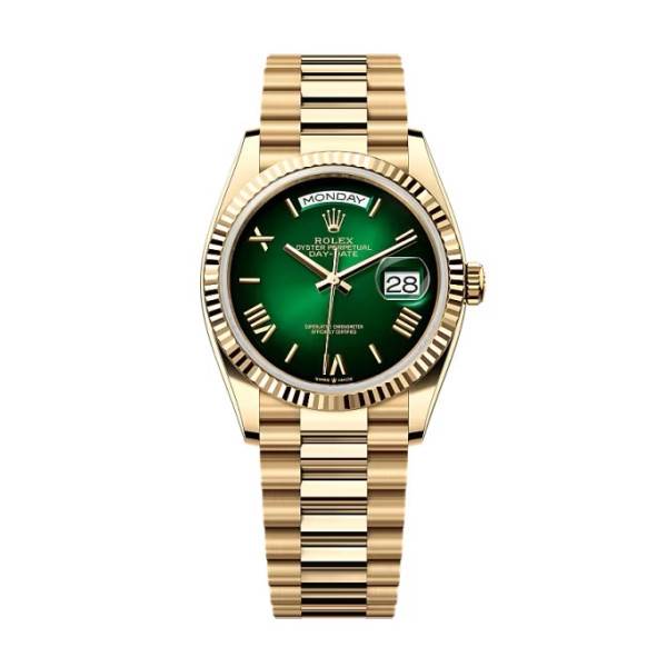 Superclone Rolex Day-Date Green Ombré Dial 128238-0118 36 mm