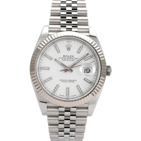 CollectRolex Datejust White Dial 126334 Jubilee Flutted 41 mm