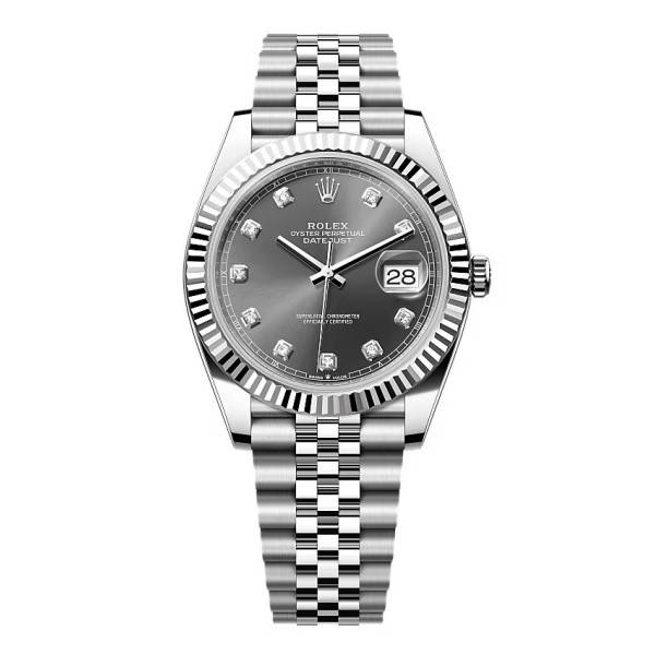Rolex Datejust Slate Diamond Dial 126334-0006 41 mm