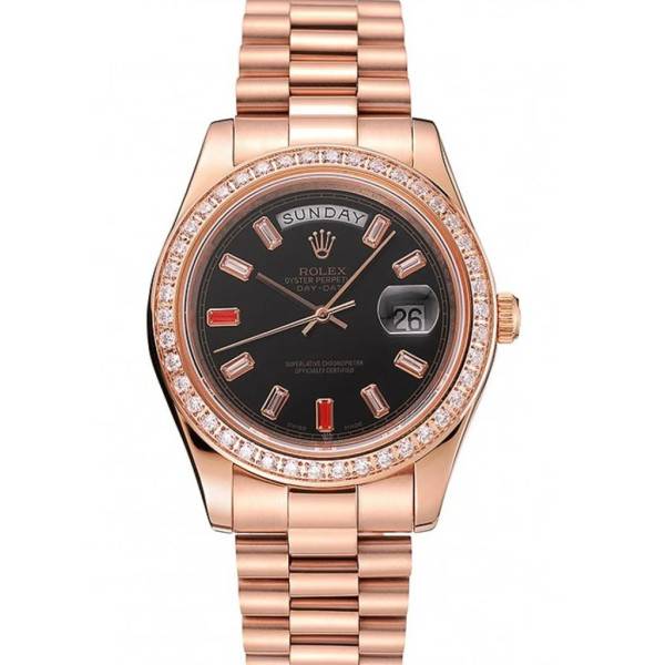 Superclone Rolex Day-Date Black Dial 1454102 40 mm