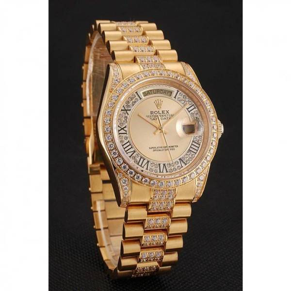 Superclone Rolex Day-Date Gold Dial 1453954 37 mm