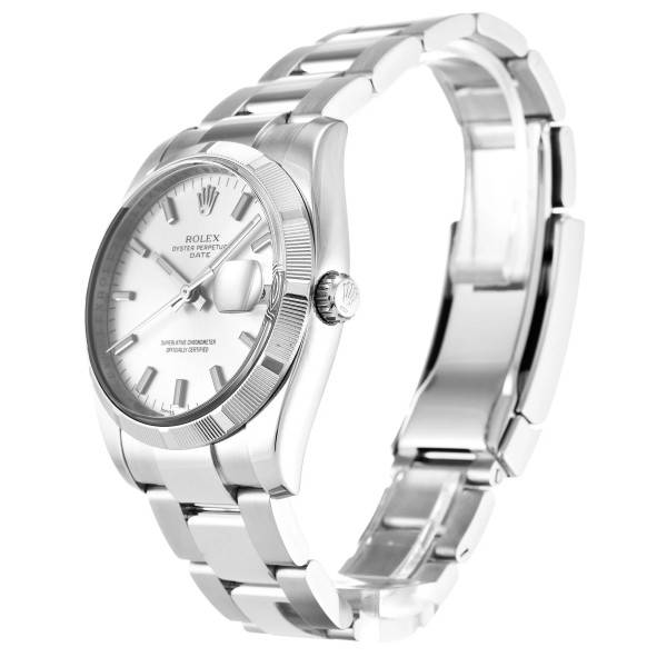 CollectRolex Oyster Perpetual Date Silver Dial 115210 34 mm