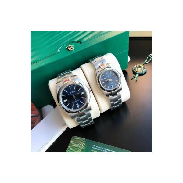 CollectRolex Oyster Perpetual SS/SS Blue/Stk 31/41 mm