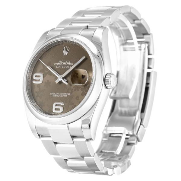 CollectRolex Datejust Brown Floral Dial 116200 36 mm