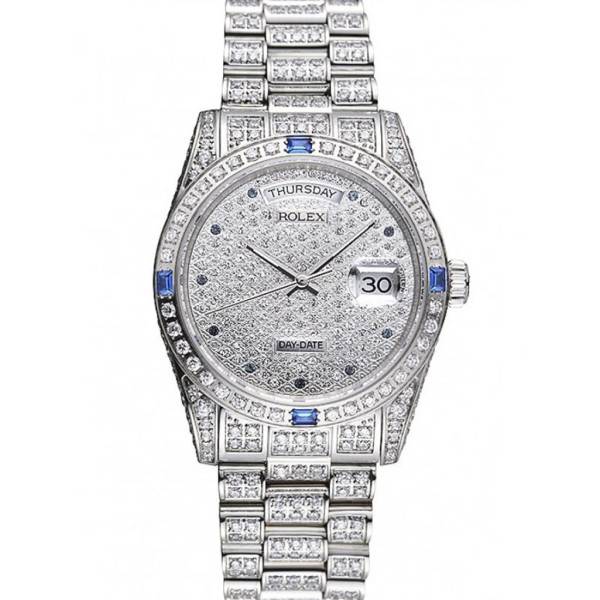 Superclone Rolex Day-Date Diamond Dial 621613 37 mm