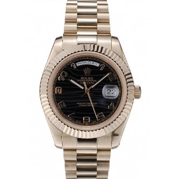Superclone Rolex Day-Date Black Dial 41998 40 mm