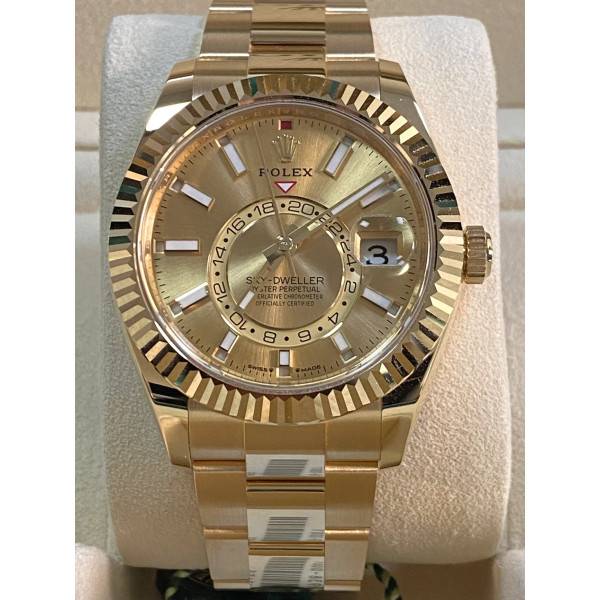 Superclone Rolex Sky-Dweller Champagne Dial 336938