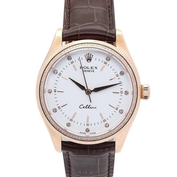 CollectRolex Cellini White Dial 5310 Rose Gold