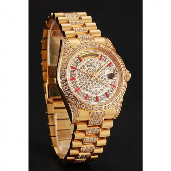 Superclone Rolex Day-Date Gold Dial 1453960 37 mm