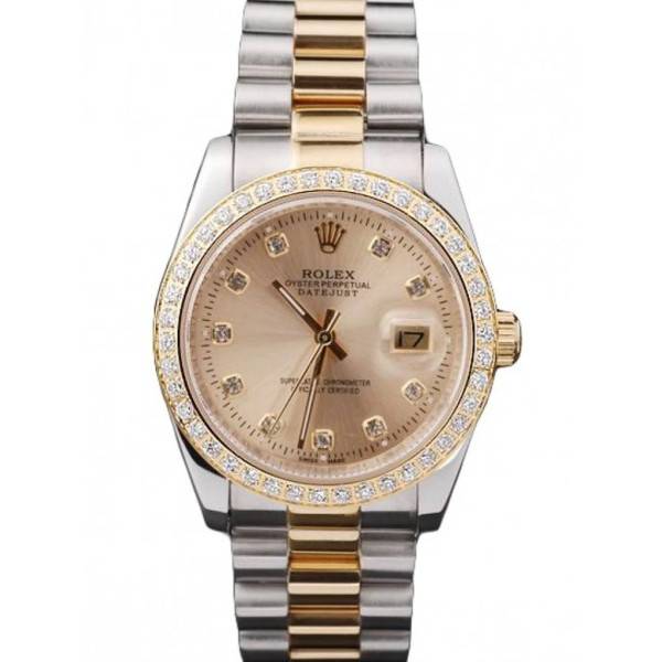 Rolex Datejust Gold Dial SRL40 36 mm
