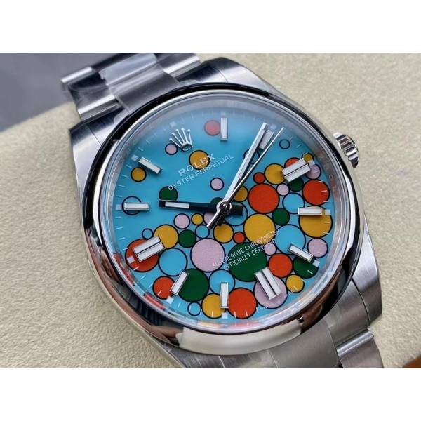 Superclone Rolex Oyster Perpetual Turquoise Dial 124300 41 mm