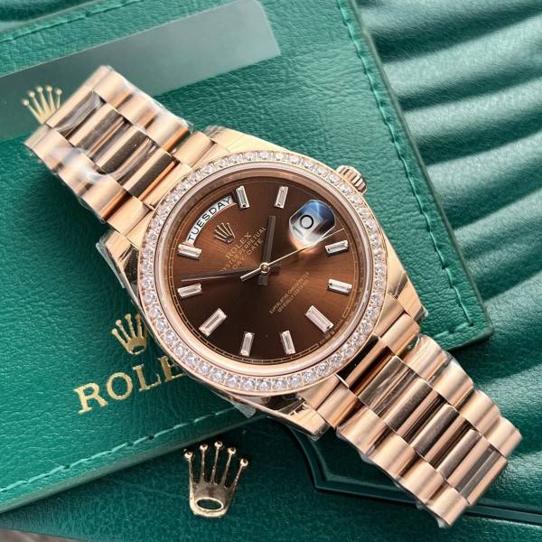 Superclone Rolex Day-Date Chocolate Dial 228345RBR 40 mm