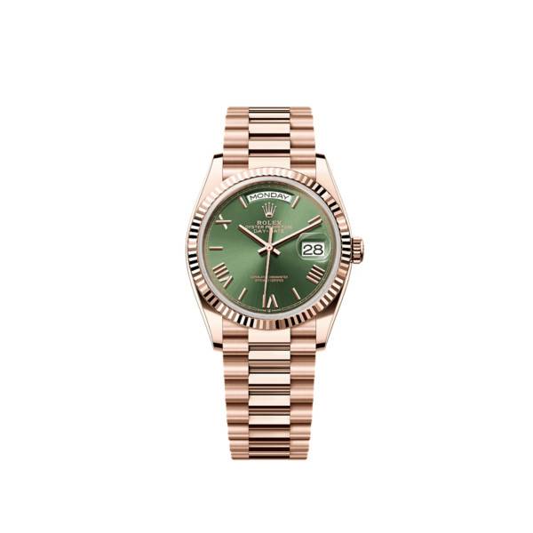 Superclone Rolex Day-Date Olive Dial 128235 36 mm