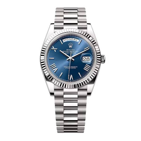 Superclone Rolex Day-Date Blue Dial 228239-0007 40 mm