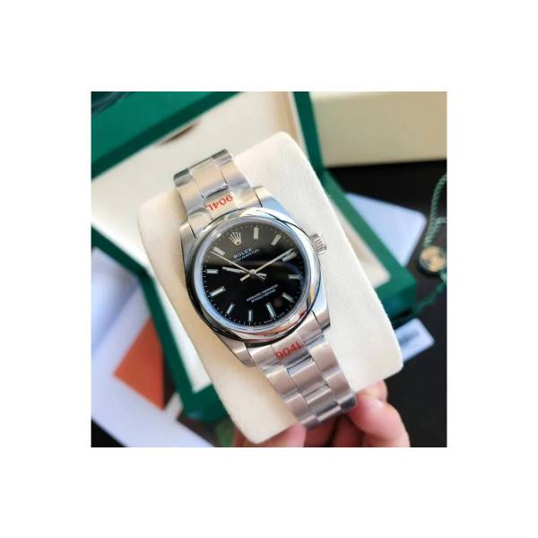 CollectRolex Oyster Perpetual SS/SS Black/Stk 31/41 mm