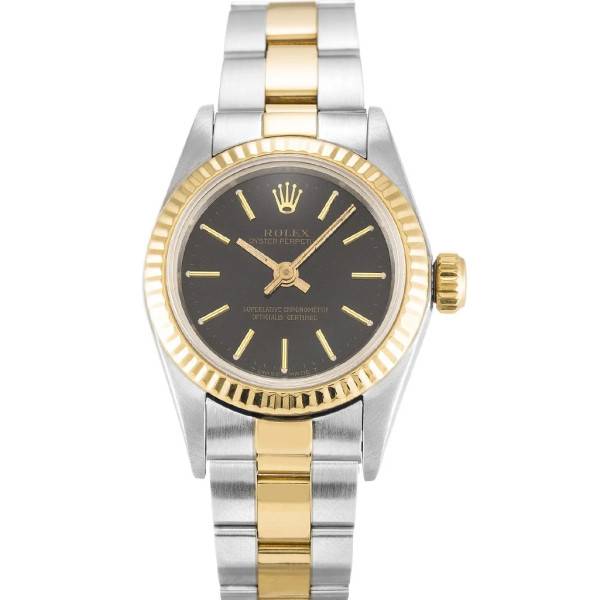 CollectRolex Oyster Perpetual Lady Black Dial 67193 24 mm
