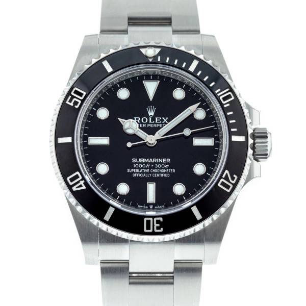 Superclone Rolex Submariner Black Dial 124060 No-Date
