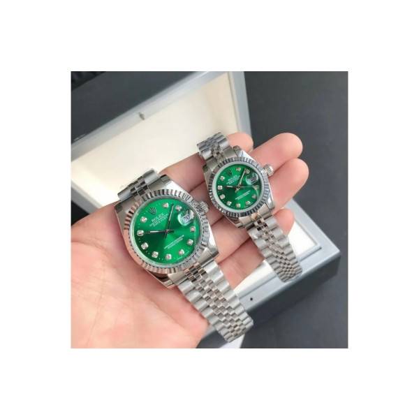 CollectRolex Datejust SS/SS Jub Green/Dia 36/28 mm