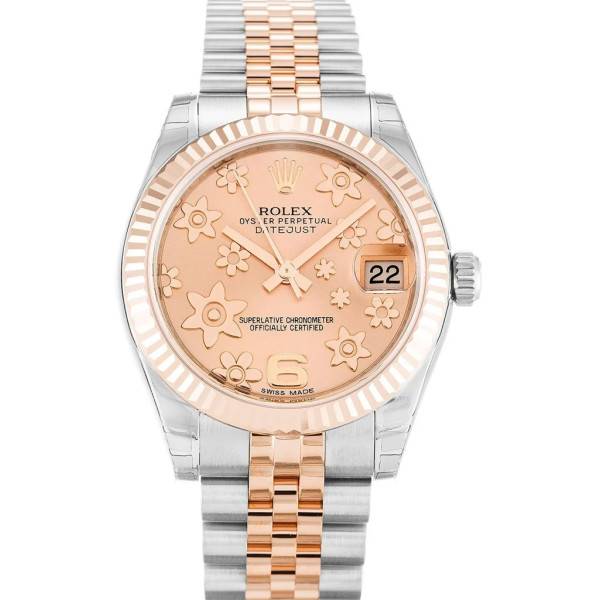 CollectRolex Datejust Mid-Size Pink Floral Dial 178271 31 mm
