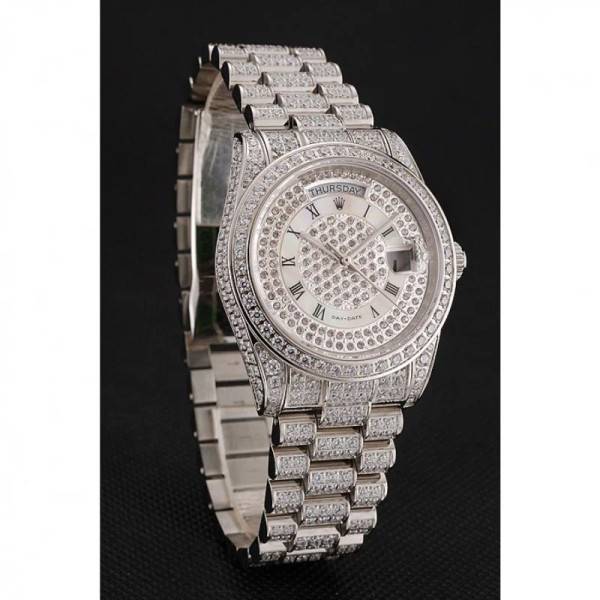 Superclone Rolex Day-Date White Dial 1453950 37 mm