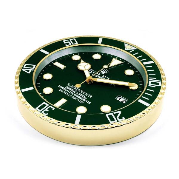 ROLEX WALL CLOCK – SUBMARINER GREEN GOLD