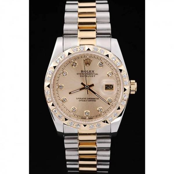 Superclone Rolex Datejust Gold Dial SRL41 36 mm