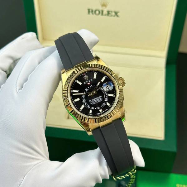 Superclone Rolex Sky-Dweller Black Dial 326238