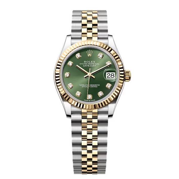 Rolex Datejust Olive Green Diamond Dial 278273-0030 31 mm