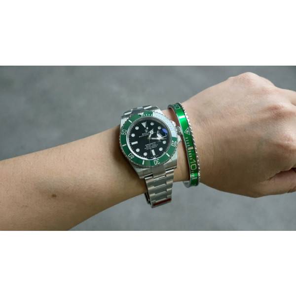 Hulk Green Submariner Titanium Steel Bracelet