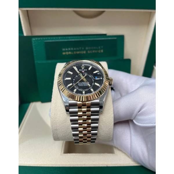 Superclone Rolex Sky-Dweller Bright black Dial 336933 Jubilee