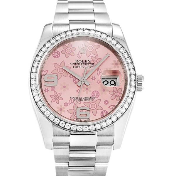 CollectRolex Datejust Pink Floral Dial 116244 36 mm