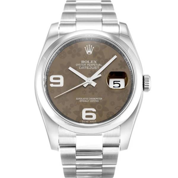 CollectRolex Datejust Brown Floral Dial 116200 36 mm