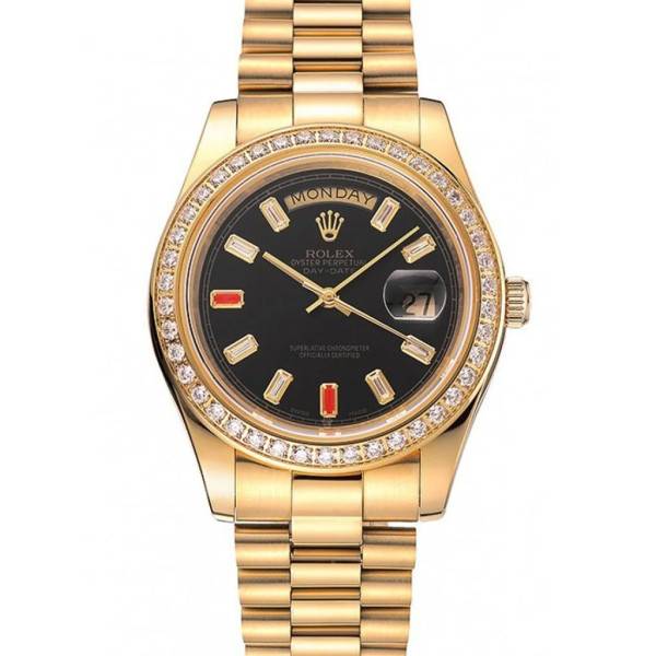 Superclone Rolex Day-Date Black Dial 1454101 36 mm
