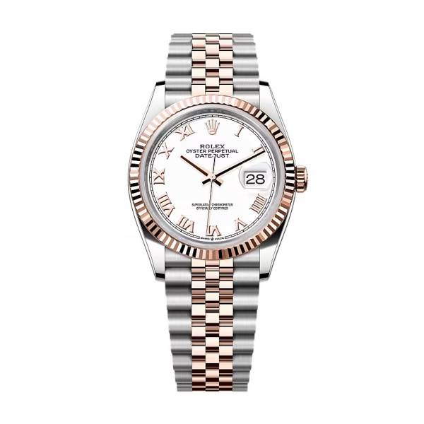 Rolex Datejust White Roman Dial 126231-0015 36 mm