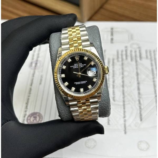 Rolex Datejust Black Diamond Dial 126333-0006 41 mm