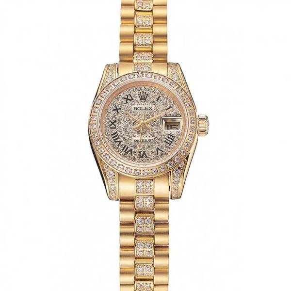 Superclone Rolex Datejust Gold Dial 1453955 21 mm