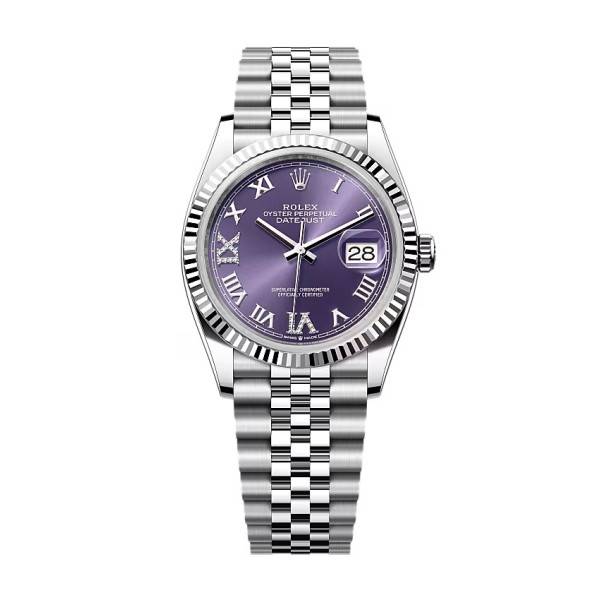 Rolex Datejust Aubergine Dial 126234-0021 36 mm