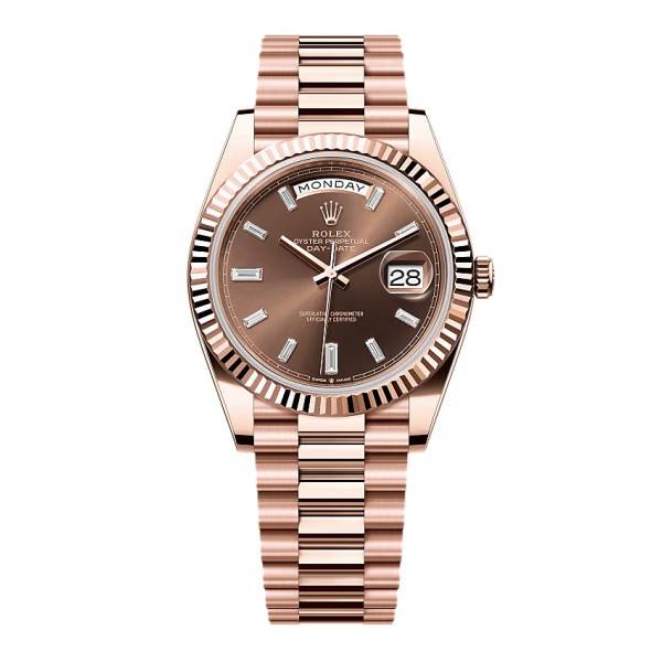 Superclone Rolex Day-Date Chocolate Diamond Dial 228235-0003 40 mm