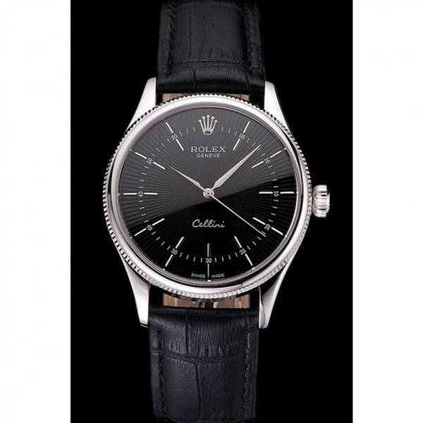 Superclone Rolex Cellini Black Dial REP016809